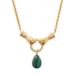 In Good Hands Drop Pendant Necklace